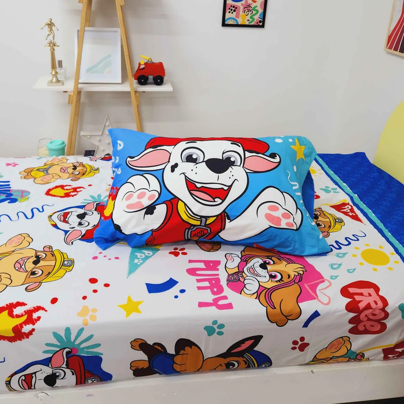 Juego de sabanas Piñata 1 1/2plaza. PAW PATROL - Imagen 3