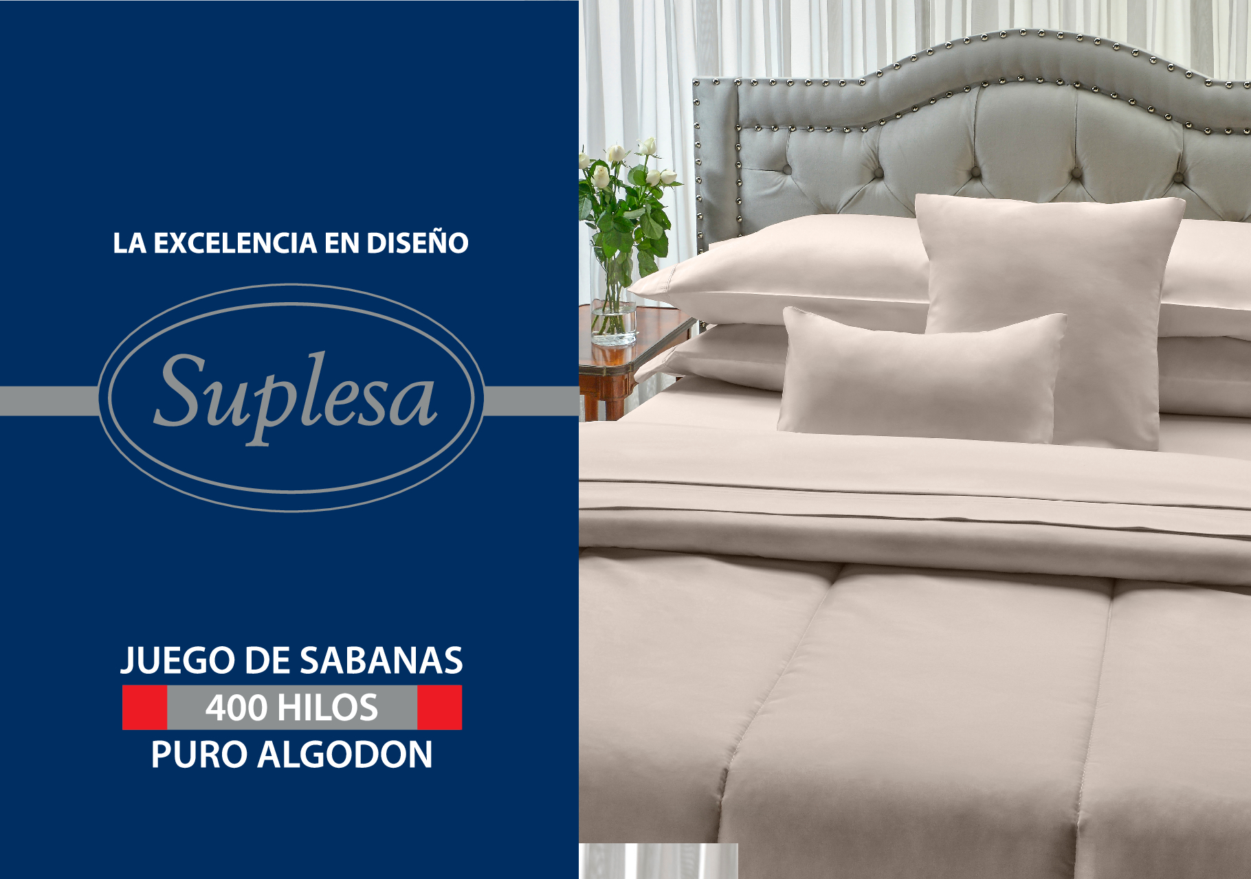 SABANA SUPLESA 400 HILOS - QUEEN - Imagen 5