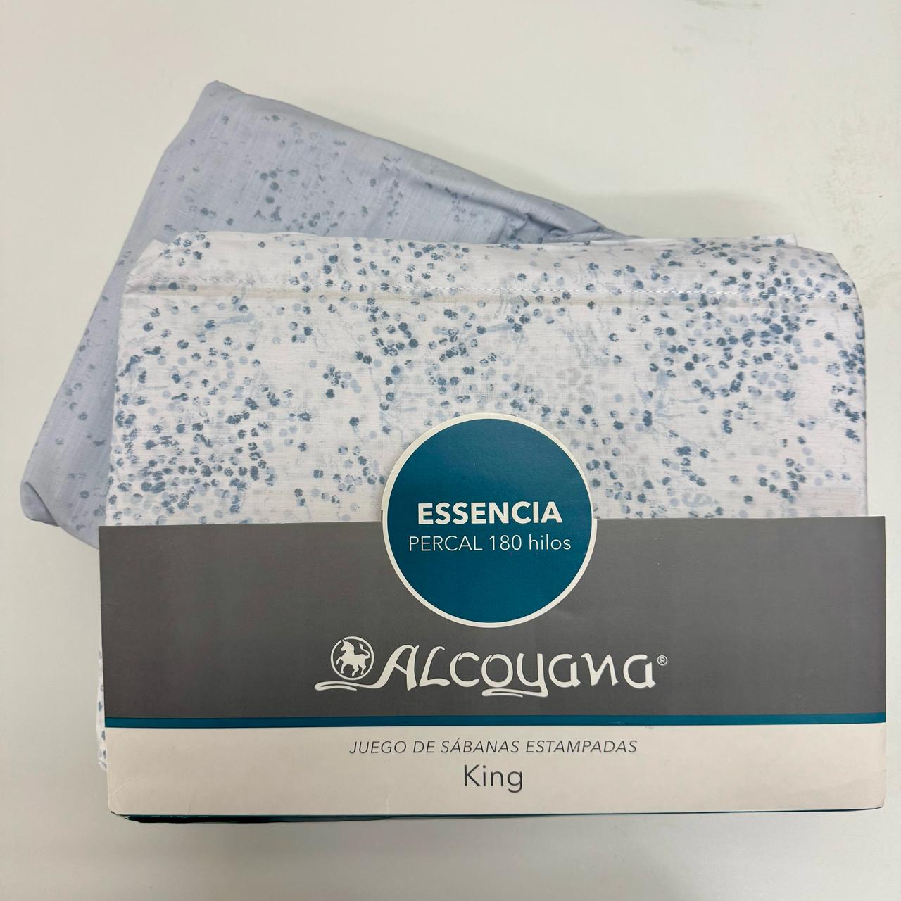 SABANAS ALCOYANA ESSENCIA ESTAMPADA 180 HILOS - KING SIZE - Imagen 5
