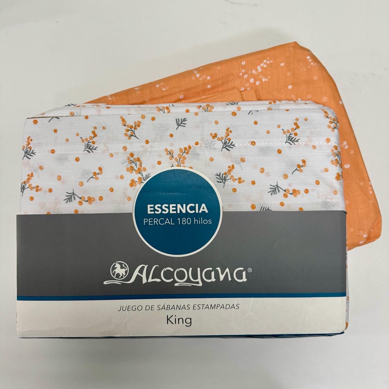 SABANAS ALCOYANA ESSENCIA ESTAMPADA 180 HILOS - KING SIZE - Imagen 4