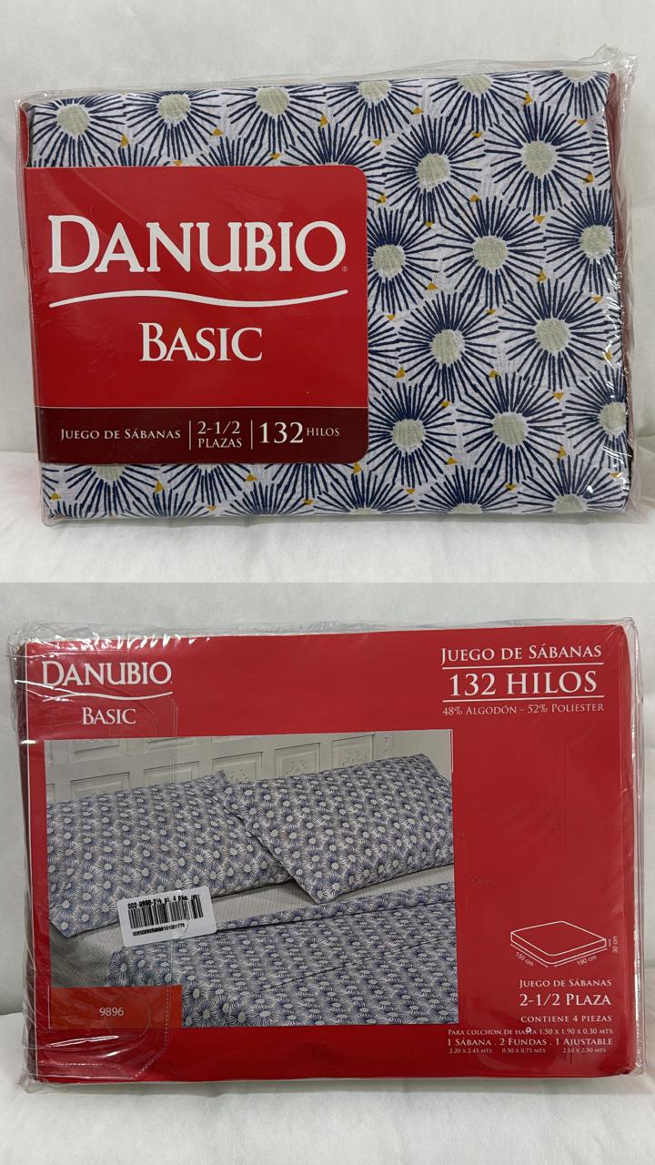 Sabanas Danubio Basic 132 hilos - 2 ½ plaza. - Imagen 5