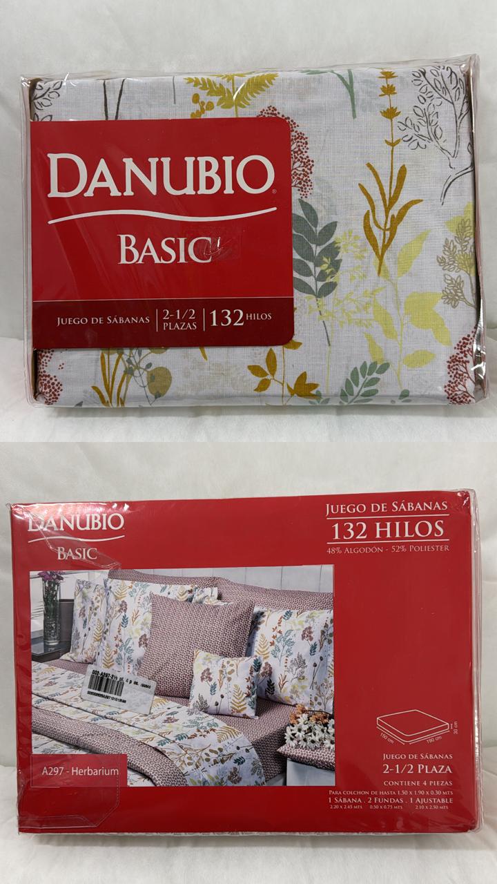 Sabanas Danubio Basic 132 hilos - 2 ½ plaza. - Imagen 6