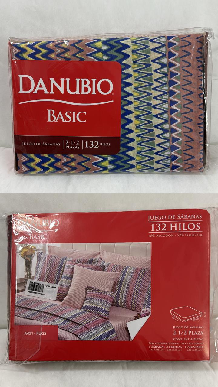 Sabanas Danubio Basic 132 hilos - 2 ½ plaza. - Imagen 7