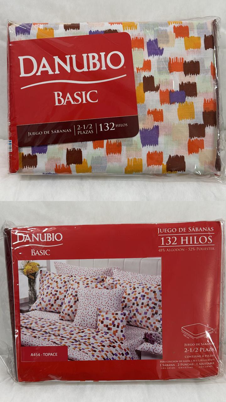 Sabanas Danubio Basic 132 hilos - 2 ½ plaza. - Imagen 8