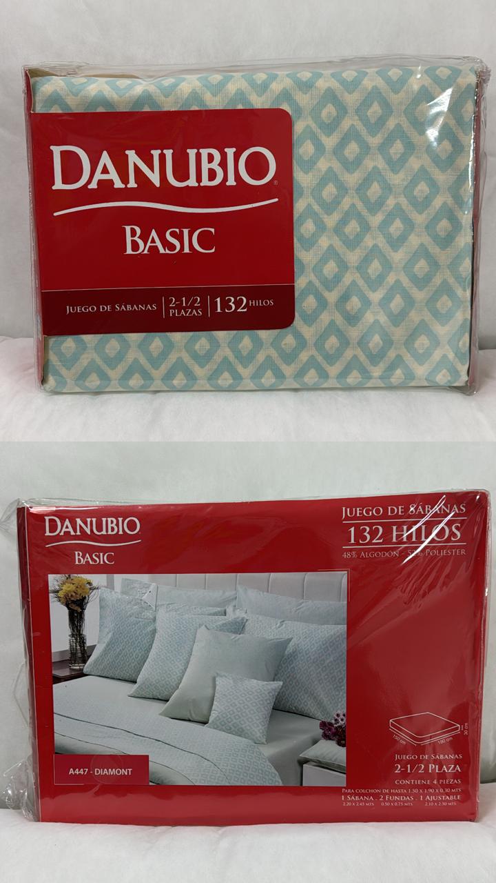 Sabanas Danubio Basic 132 hilos - 2 ½ plaza. - Imagen 9