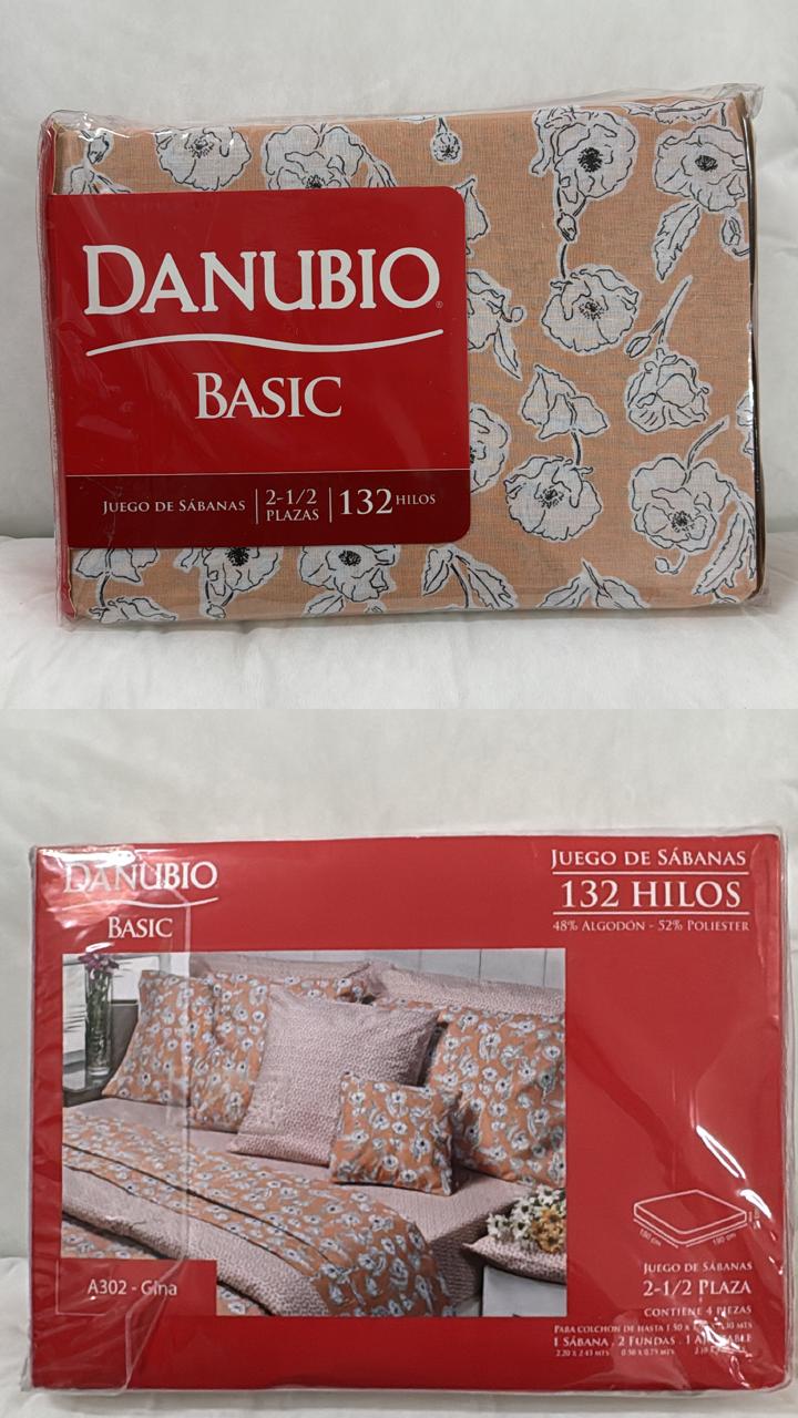 Sabanas Danubio Basic 132 hilos - 2 ½ plaza. - Imagen 10