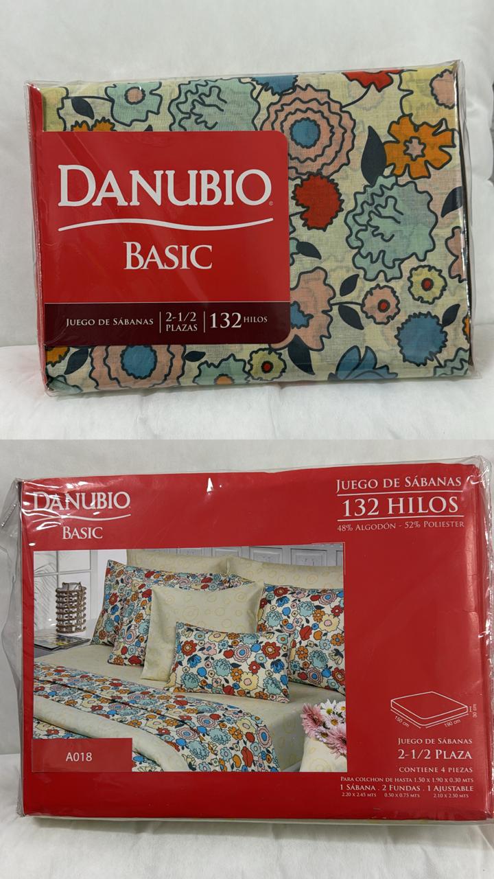 Sabanas Danubio Basic 132 hilos - 2 ½ plaza. - Imagen 11