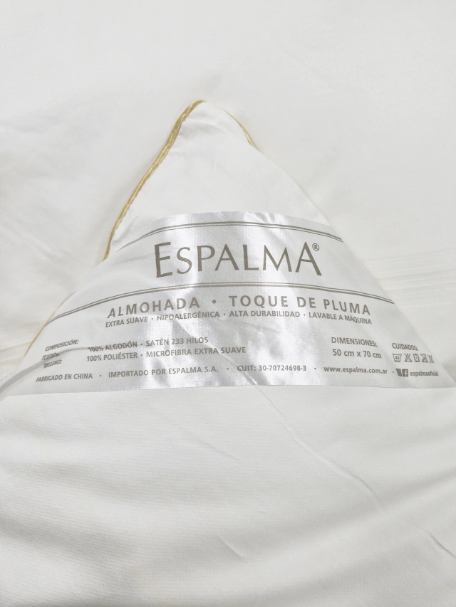 ALMOHADA ESPALMA - TOQUE DE PLUMA 0,70 x 0,50. - Imagen 3