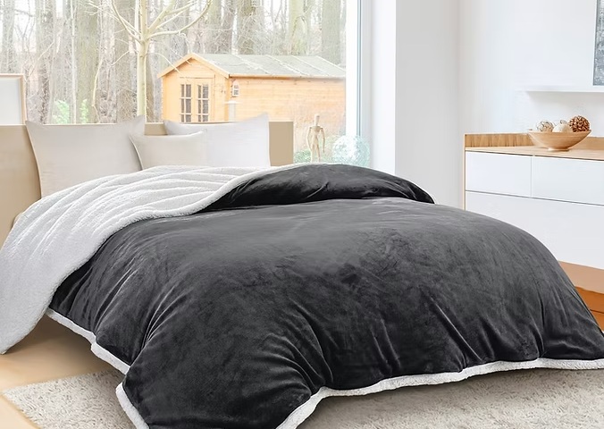 EDREDON CON CORDERITO LISO KING - KAVANAGH - Imagen 5