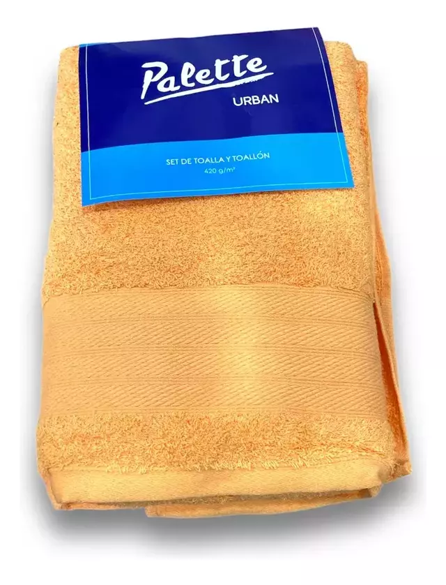 JUEGO DE TOALLA Y TOALLÓN 420 grm. - PALETTE. - Imagen 7