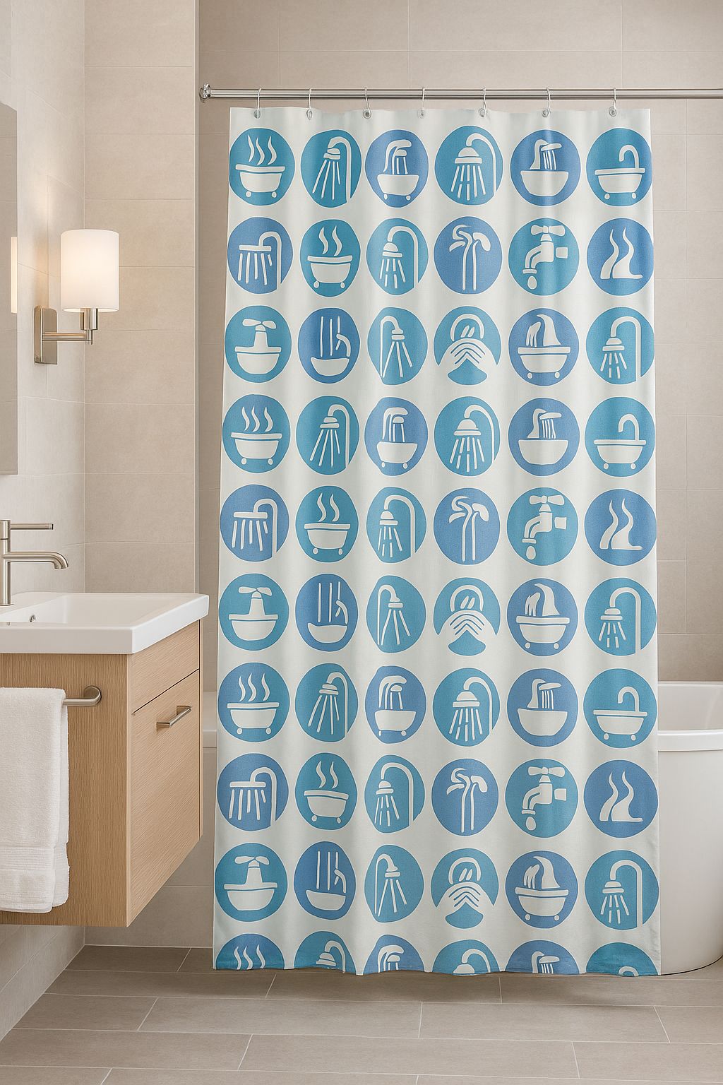 CORTINA DE BAÑO - PEVA - Imagen 6