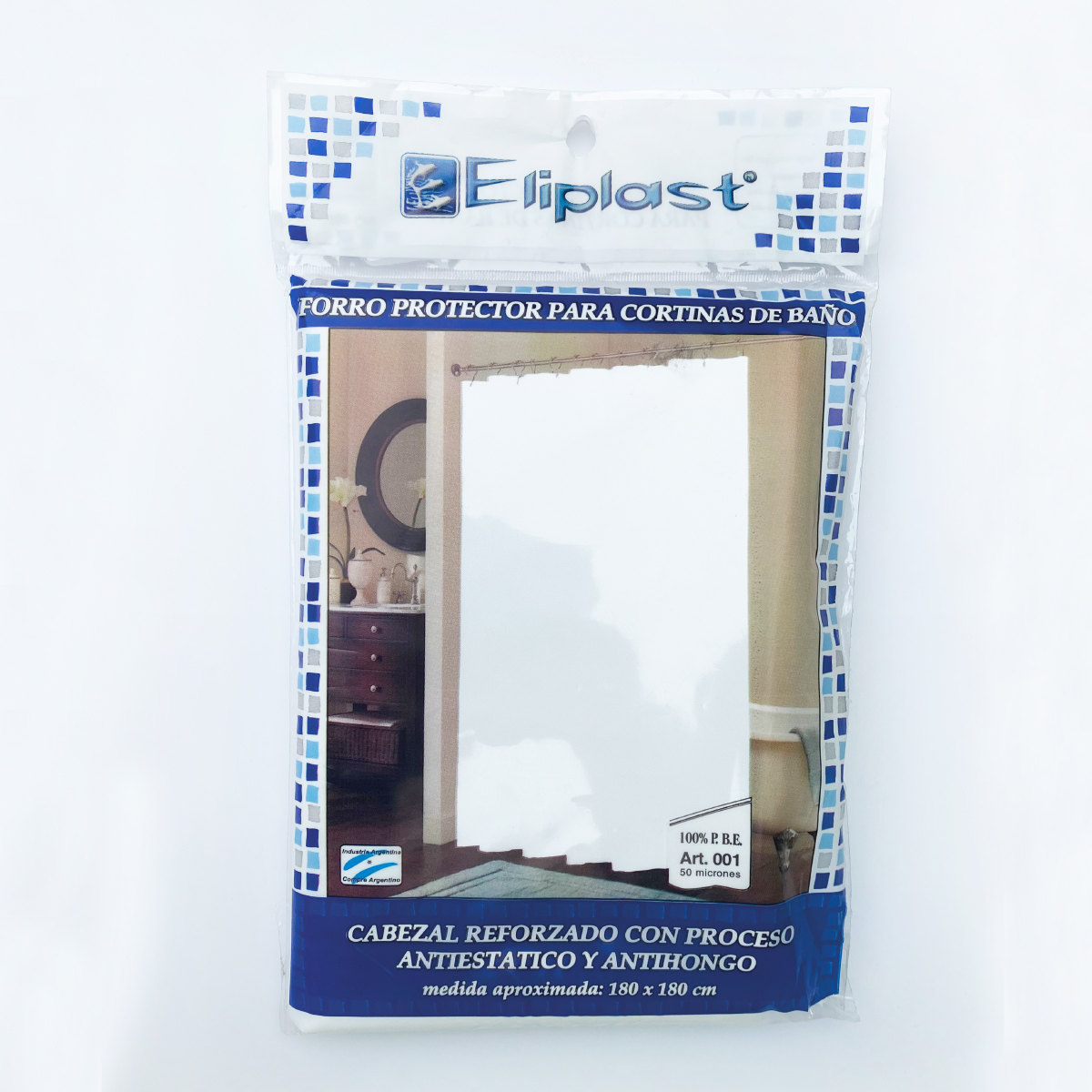 PROTECTOR IMPERMEABLE PARA CORTINA DE BAÑO - Imagen 2
